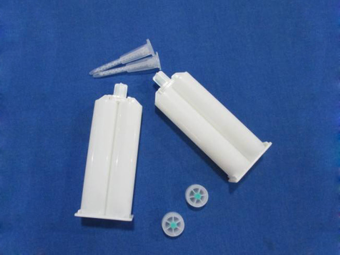 Two component dispensing syringe