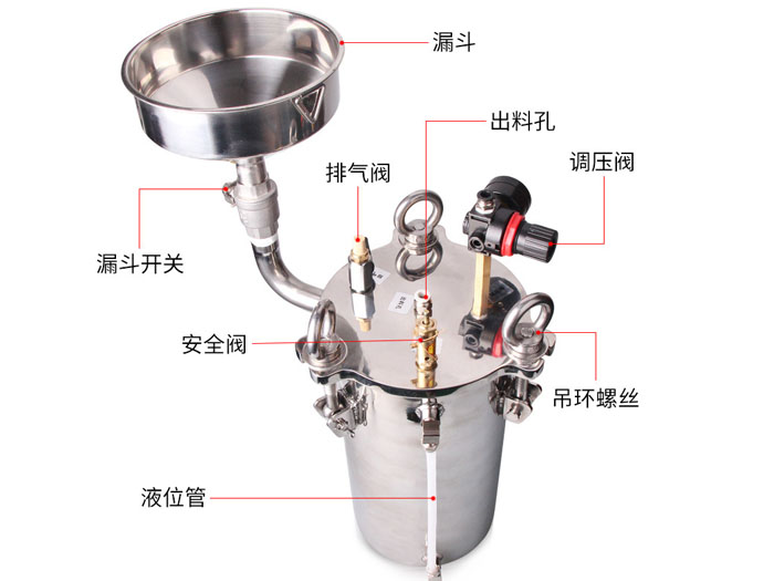 漏斗壓力桶